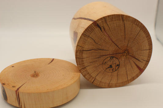 Maple Canister with Red resin inlay